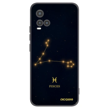 Picasee husă neagră din silicon pentru Vivo Y33s - PISCES