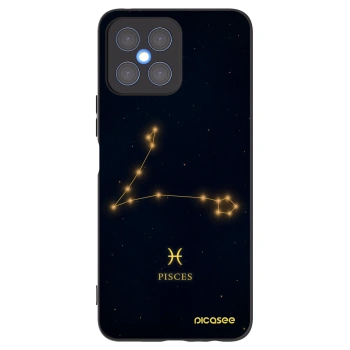 Picasee husă neagră din silicon pentru Honor X8 4G - PISCES
