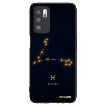 Picasee husă neagră din silicon pentru OPPO A16s - PISCES