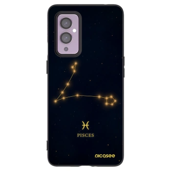 Picasee husă neagră din silicon pentru OnePlus 9 - PISCES