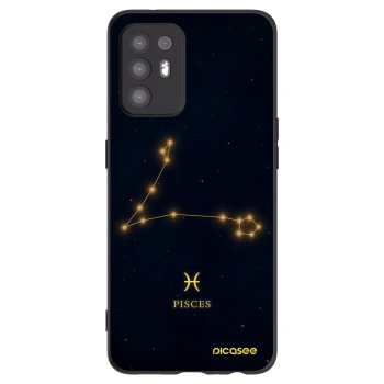 Picasee husă neagră din silicon pentru OPPO A94 5G - PISCES