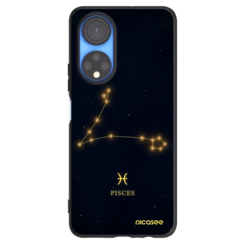 Picasee husă neagră din silicon pentru Honor X7 - PISCES