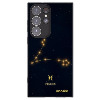 Picasee husă neagră din silicon pentru Samsung Galaxy S23 Ultra 5G - PISCES