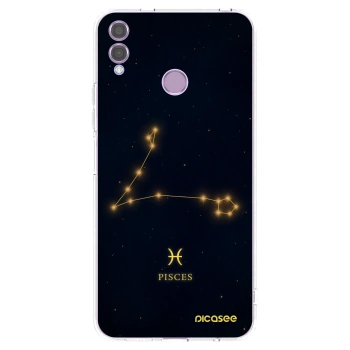 Picasee husă transparentă din silicon pentru Honor 8X - PISCES