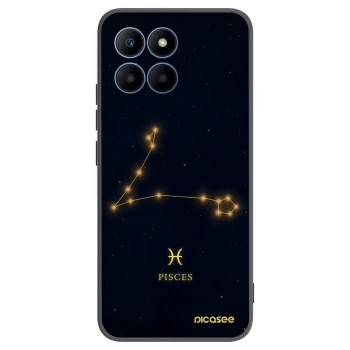 Picasee husă neagră din silicon pentru Honor 70 Lite - PISCES