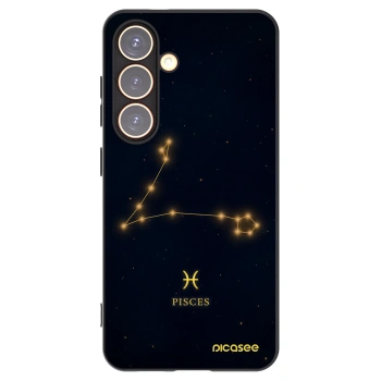 Picasee husă neagră din silicon pentru Samsung Galaxy S24 S921B 5G - PISCES