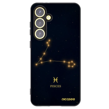 Picasee husă neagră din silicon pentru Samsung Galaxy S24 FE S721B - PISCES