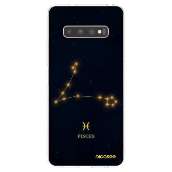 Picasee husă transparentă din silicon pentru Samsung Galaxy S10 Plus G975 - PISCES