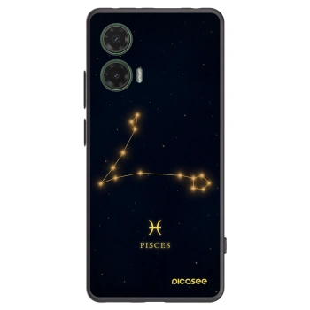 Picasee husă neagră din silicon pentru Motorola Moto G35 5G - PISCES