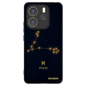 Picasee husă neagră din silicon pentru Xiaomi Redmi Note 14 4G - PISCES