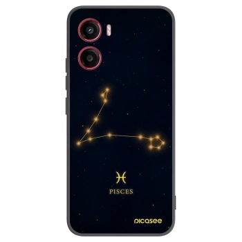 Picasee husă neagră din silicon pentru Motorola Moto G05 - PISCES