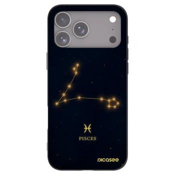 Picasee husă neagră din silicon pentru Apple iPhone 17 Pro Max - PISCES