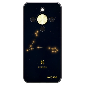 Picasee husă neagră din silicon pentru Honor Magic8 Lite 5G - PISCES