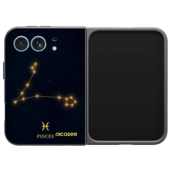 Picasee husă neagră din silicon pentru Apple iPhone Duo - PISCES