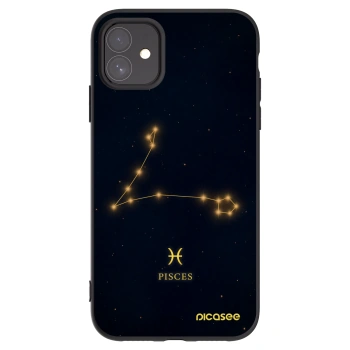Picasee husă neagră din silicon pentru Apple iPhone 11 - PISCES