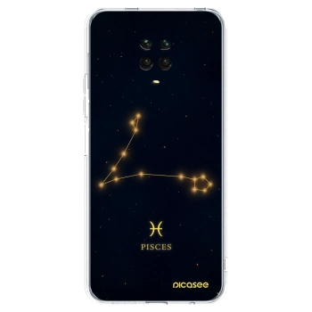 Picasee husă transparentă din silicon pentru Xiaomi Redmi Note 9 Pro - PISCES