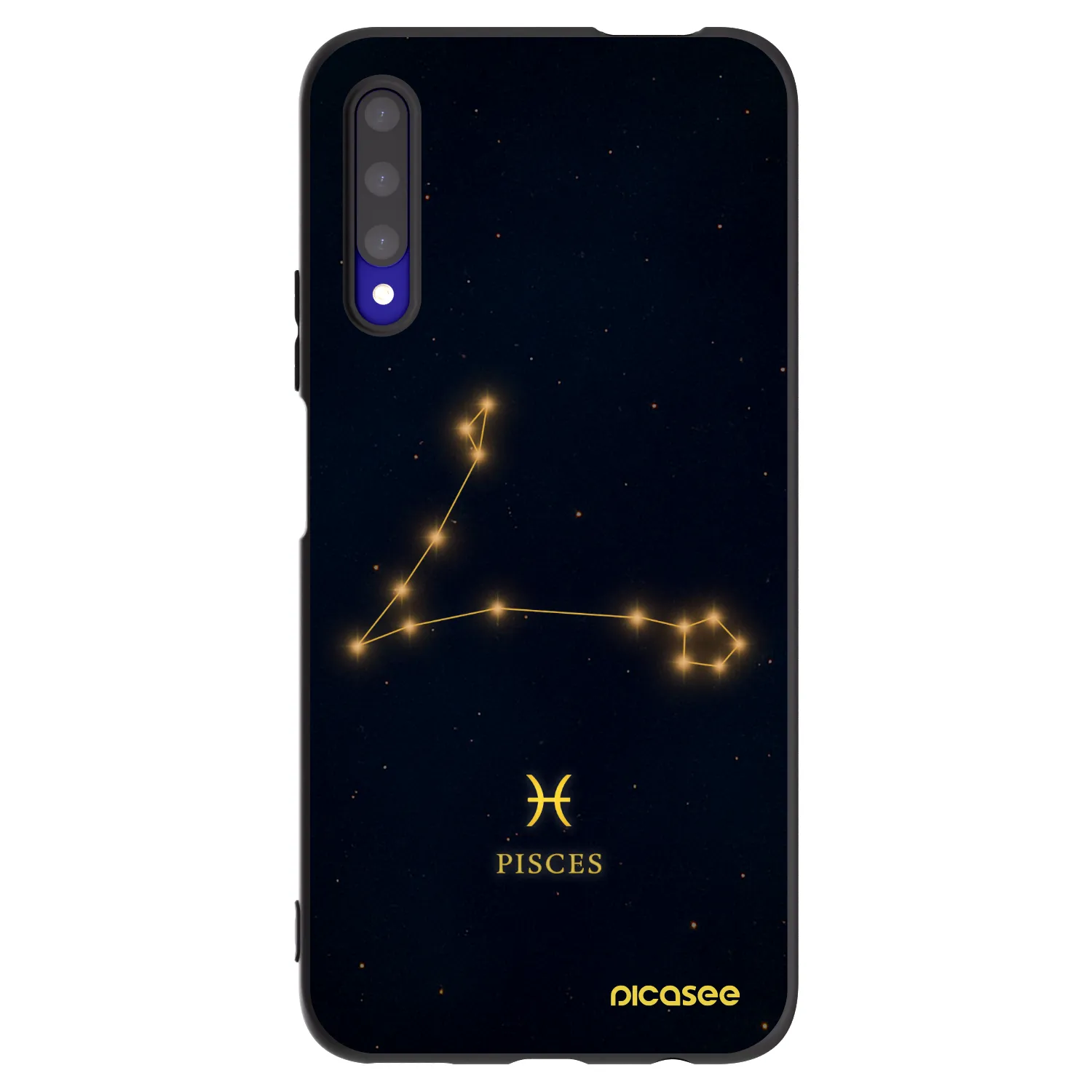 Picasee husă neagră din silicon pentru Honor 9X Pro - PISCES
