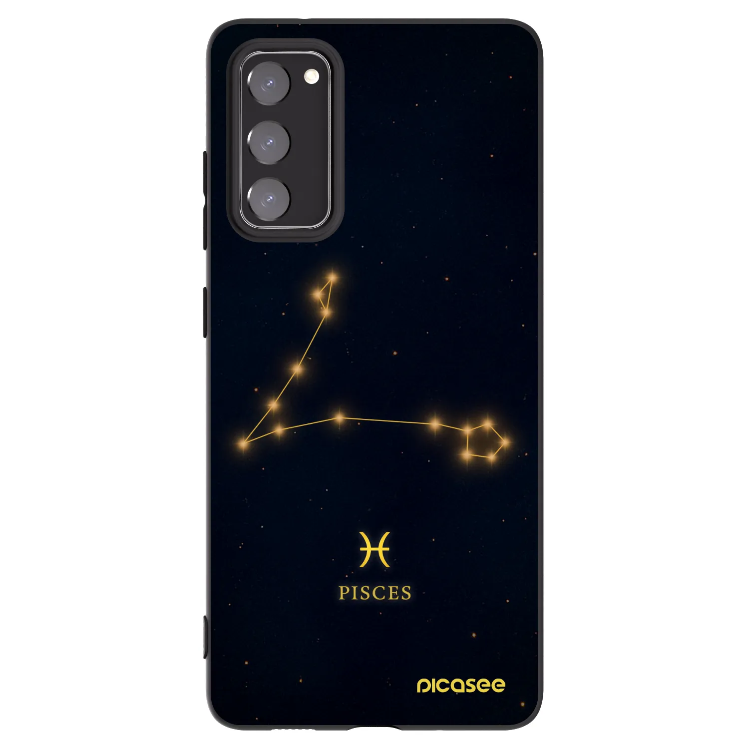 Picasee husă neagră din silicon pentru Samsung Galaxy S20 FE - PISCES