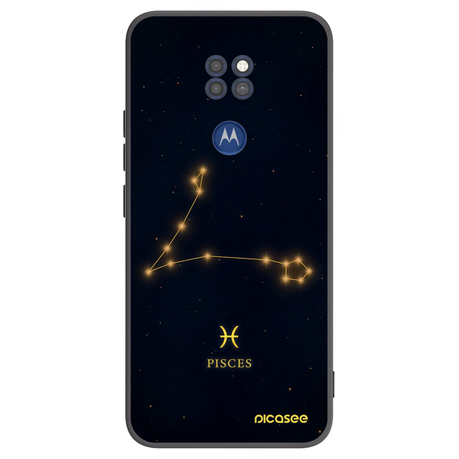 Picasee husă neagră din silicon pentru Motorola Moto G9 Play - PISCES