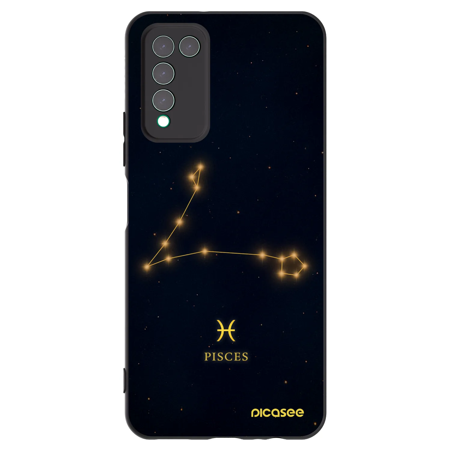 Picasee husă neagră din silicon pentru Honor 10X Lite - PISCES
