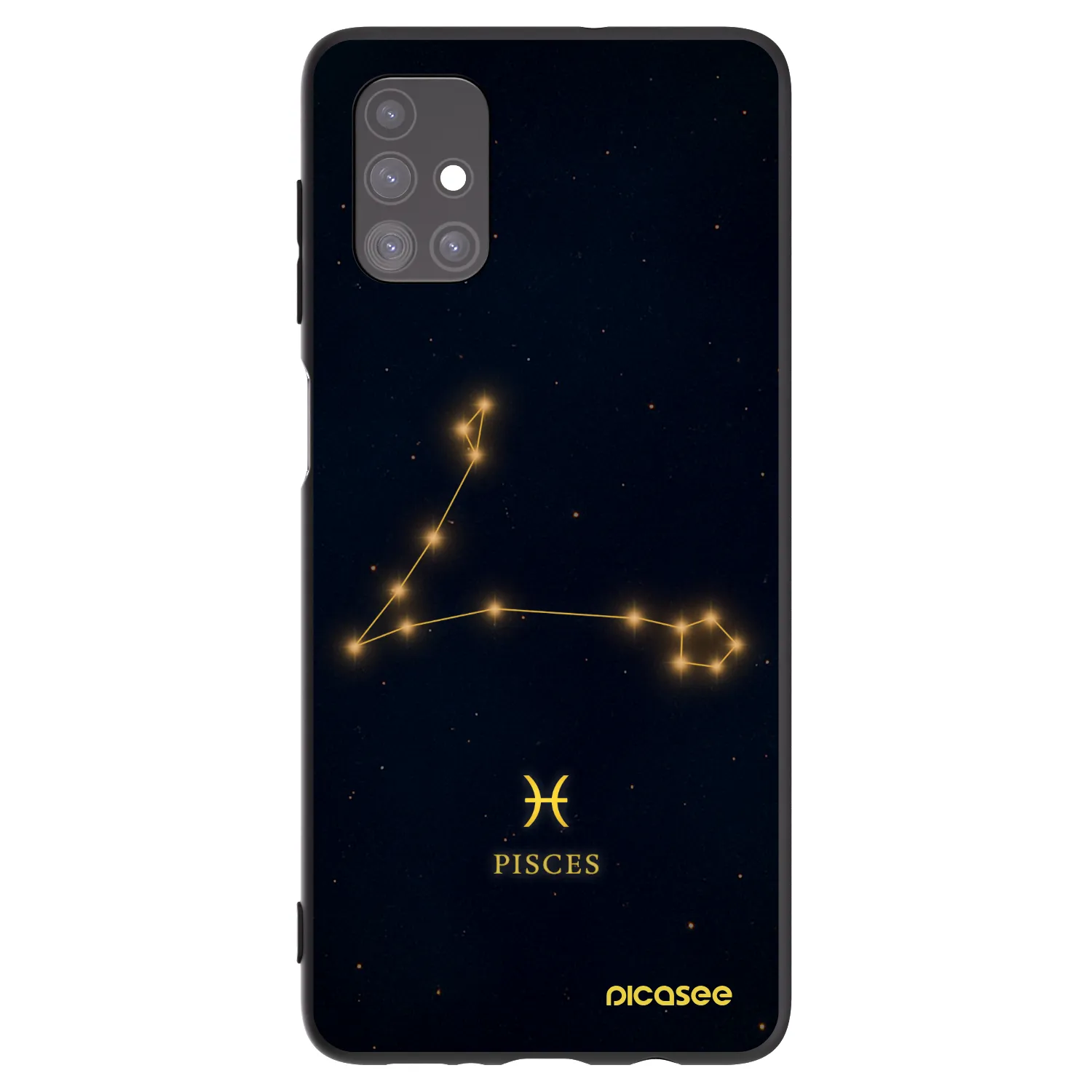 Picasee husă neagră din silicon pentru Samsung Galaxy M51 M515F - PISCES