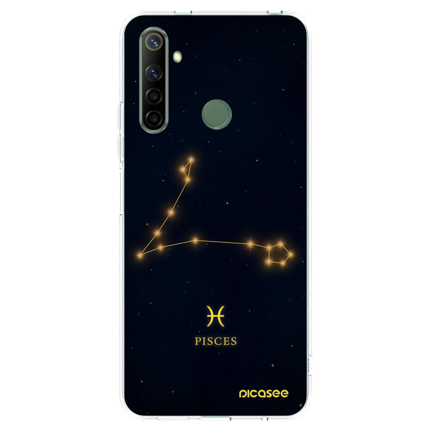 Picasee husă transparentă din silicon pentru Realme 6i - PISCES