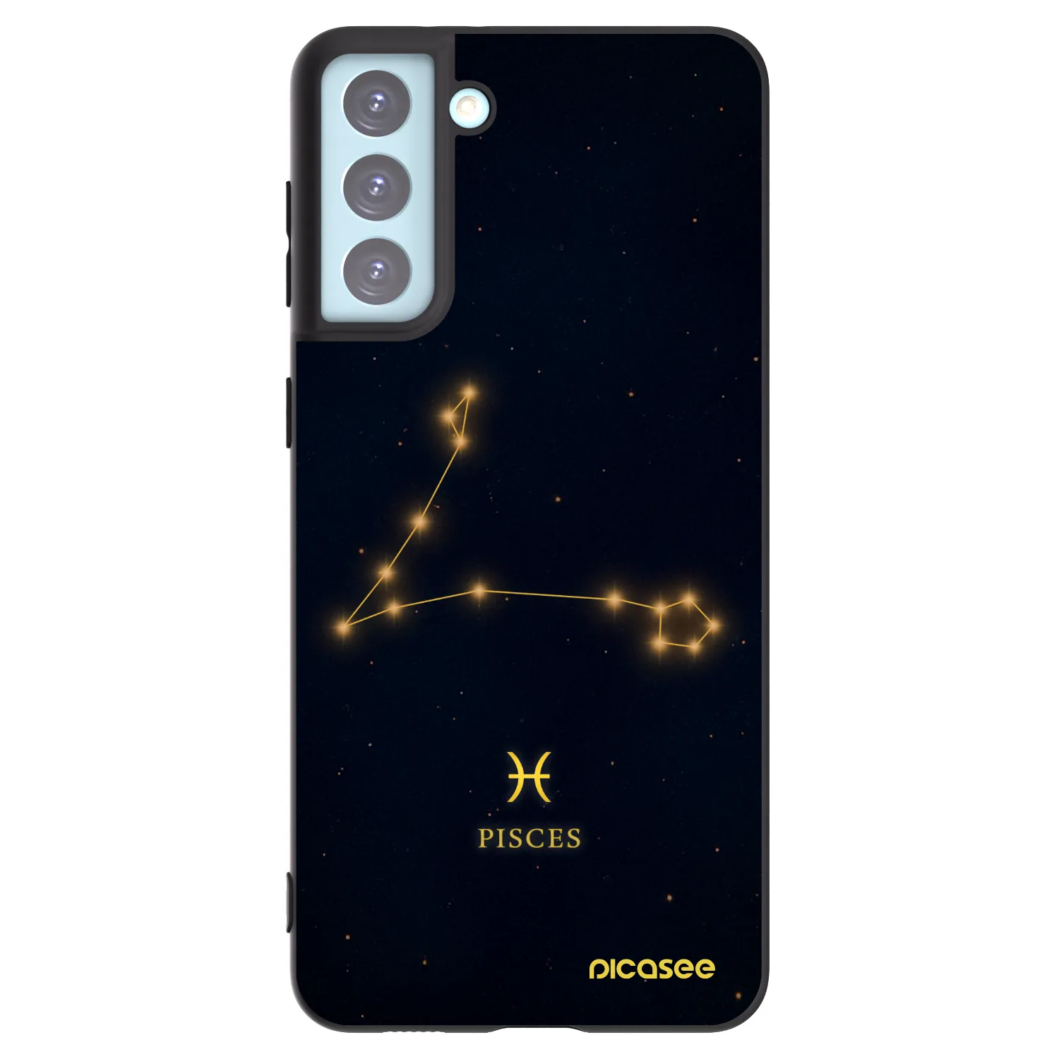 Picasee husă neagră din silicon pentru Samsung Galaxy S21+ 5G G996F - PISCES