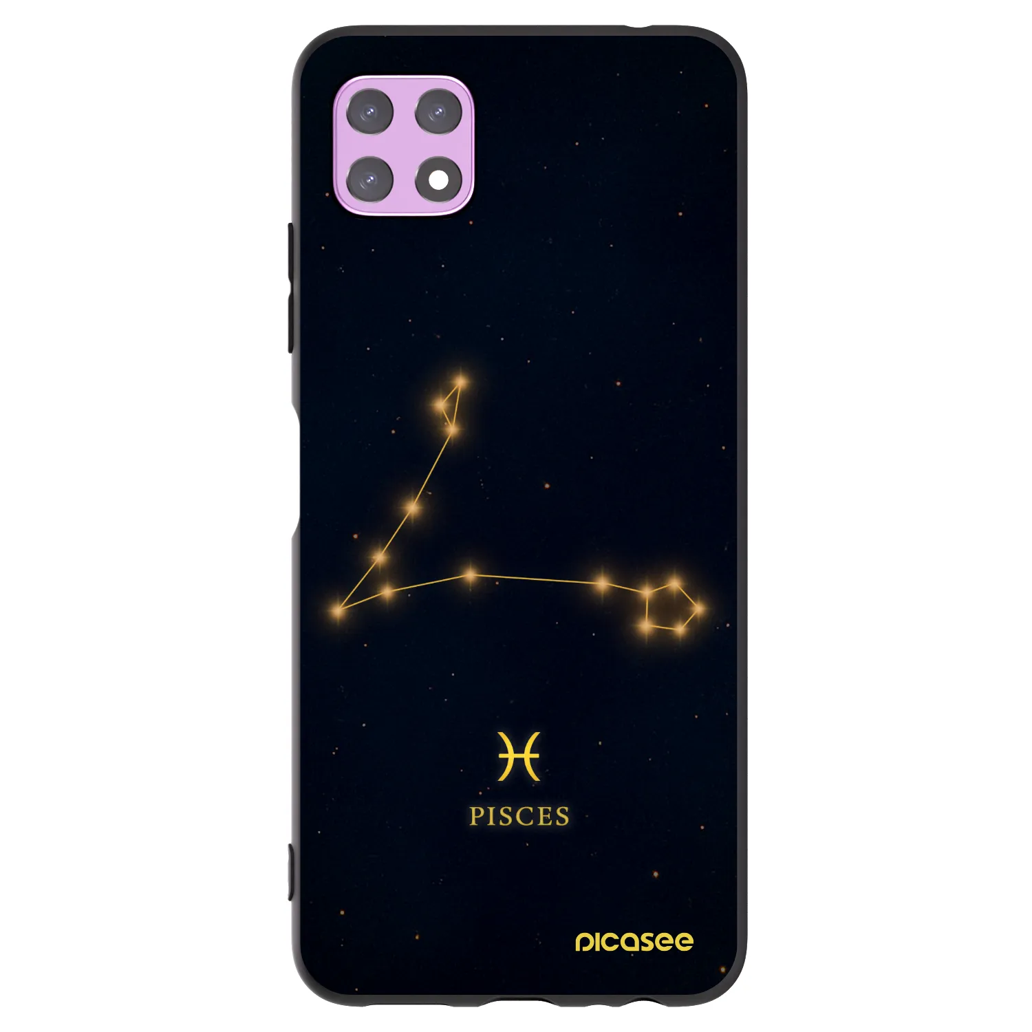 Picasee husă neagră din silicon pentru Samsung Galaxy A22 A226B 5G - PISCES