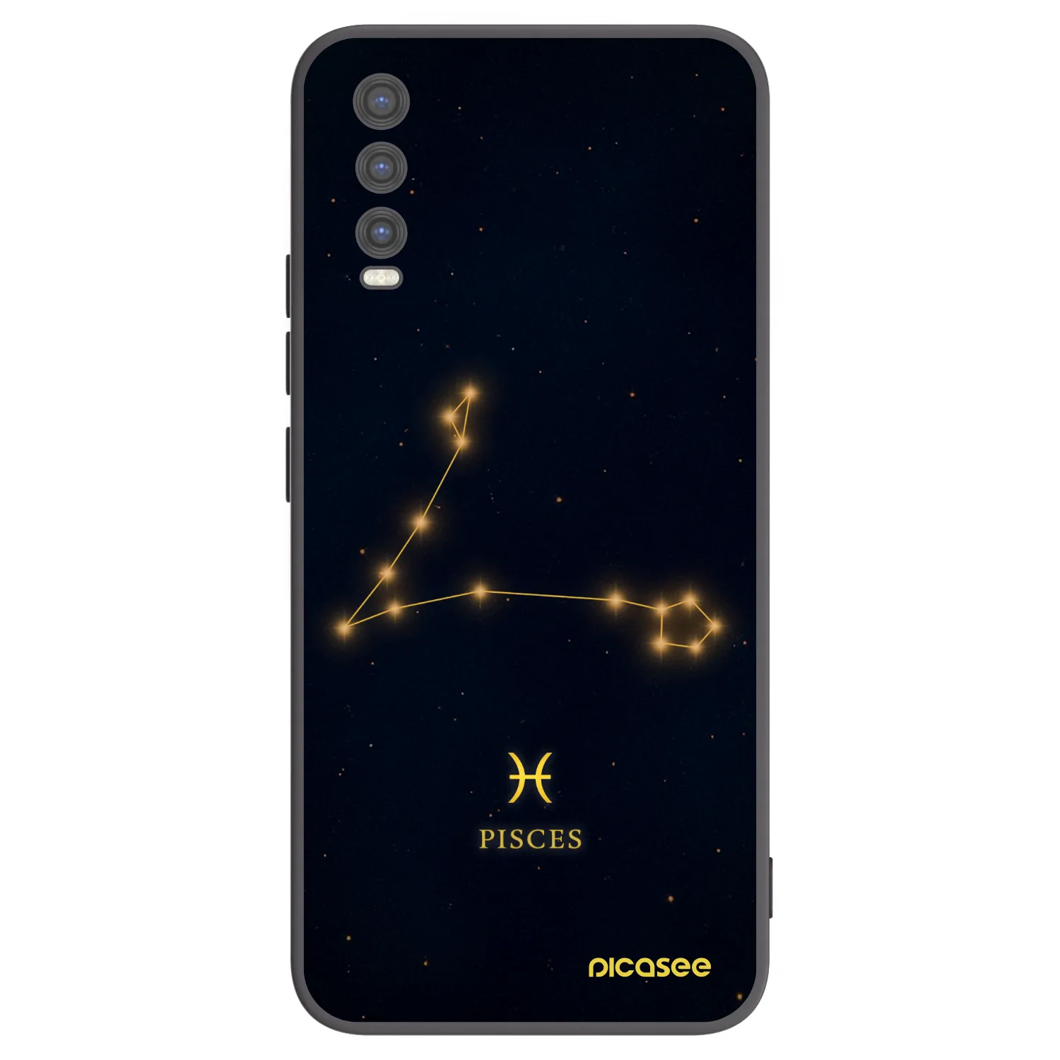 Picasee husă neagră din silicon pentru Vivo Y20s - PISCES