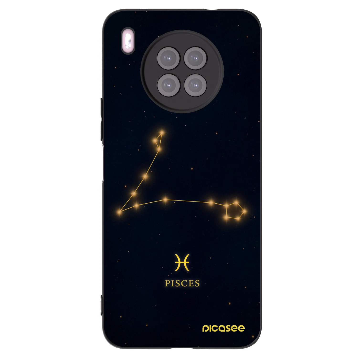 Picasee husă neagră din silicon pentru Huawei Nova 8i - PISCES