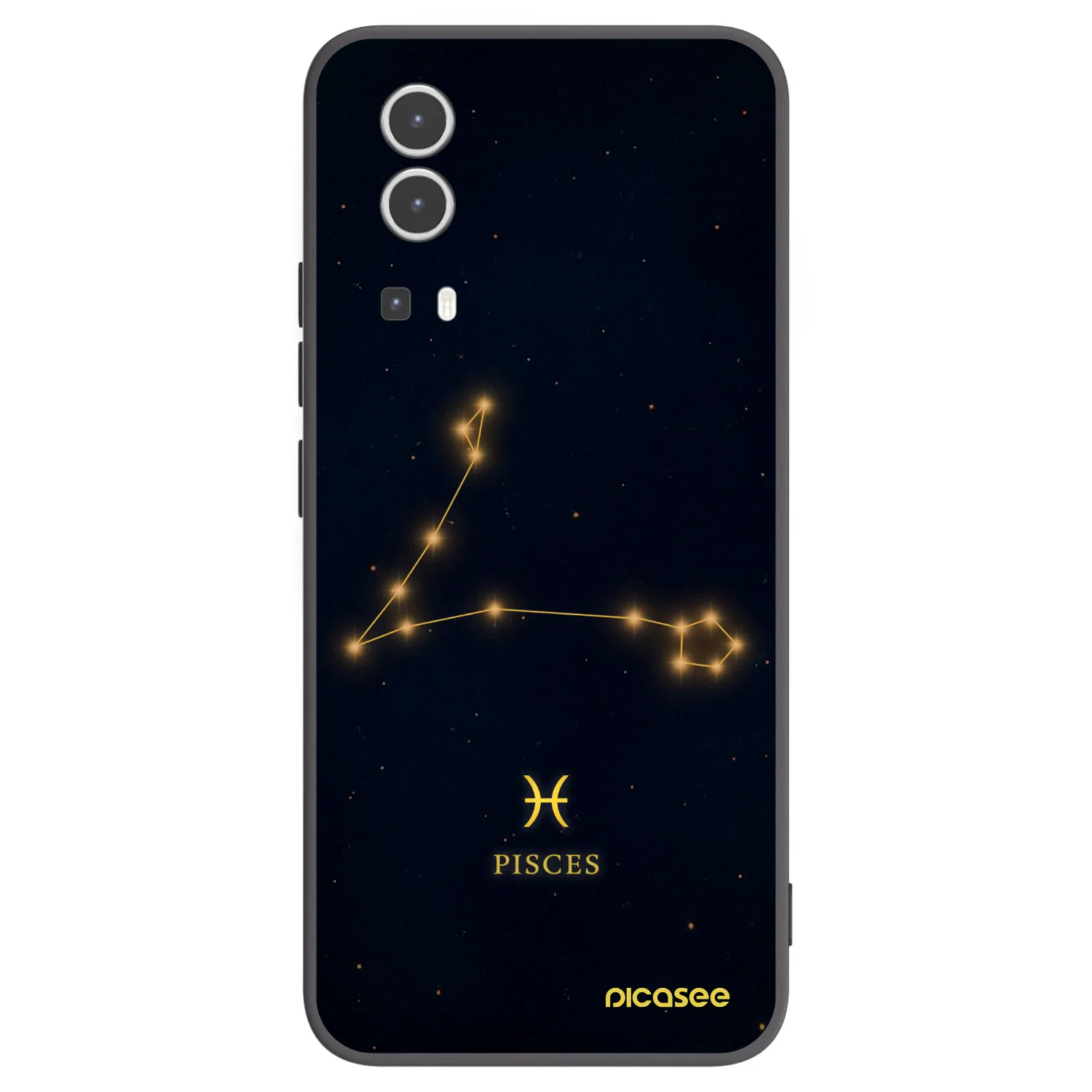 Picasee husă neagră din silicon pentru Vivo Y72 5G - PISCES
