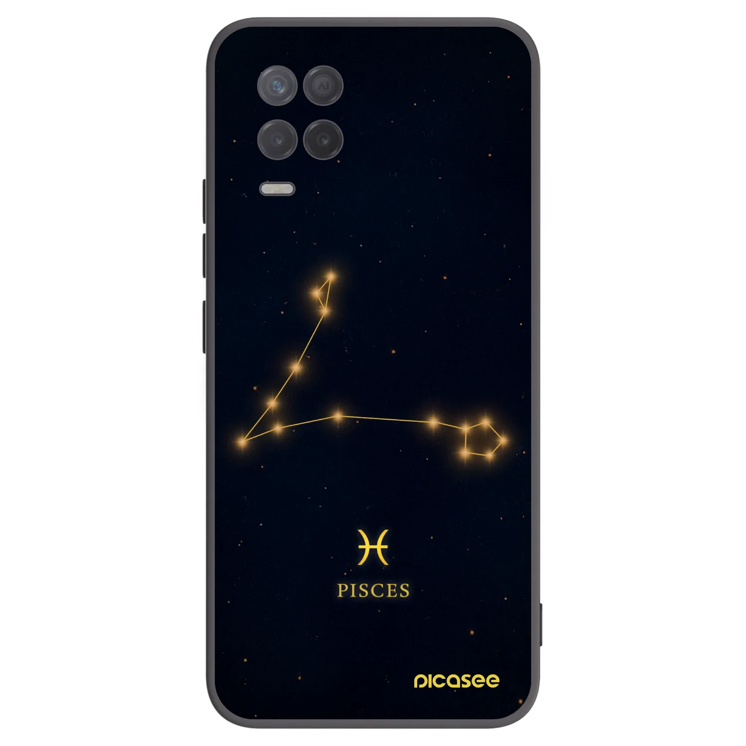 Picasee husă neagră din silicon pentru Realme 8 5G - PISCES