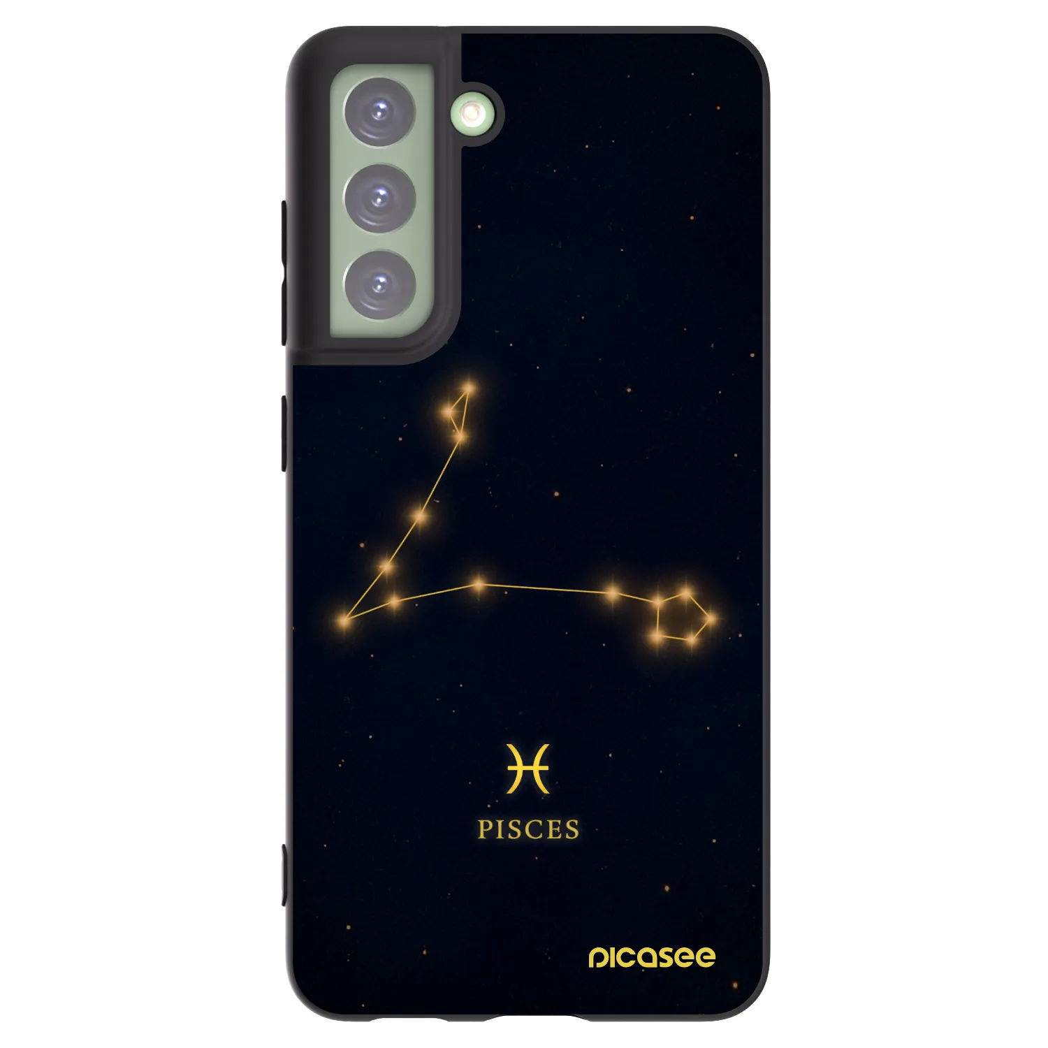 Picasee husă neagră din silicon pentru Samsung Galaxy S21 FE 5G - PISCES