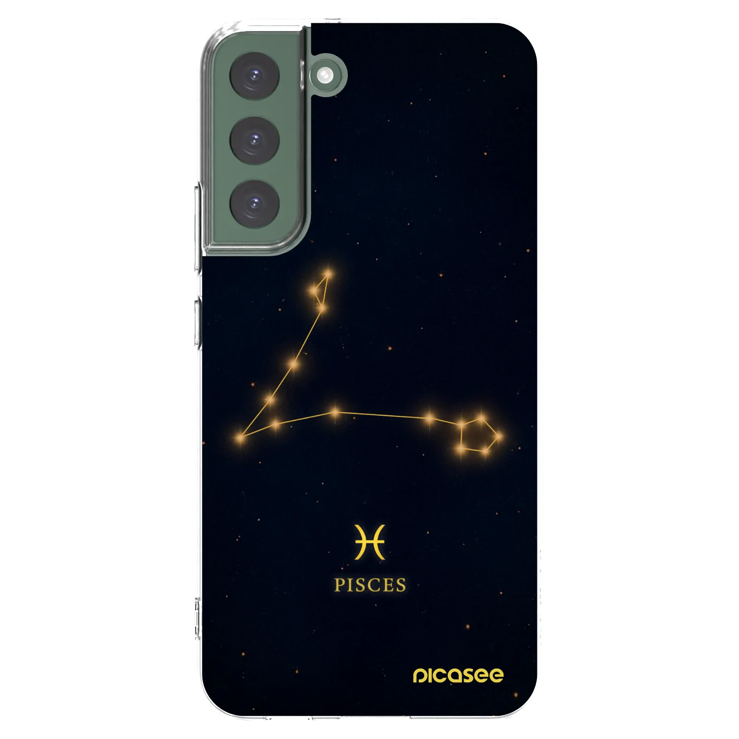 Picasee husă transparentă din silicon pentru Samsung Galaxy S22+ 5G - PISCES