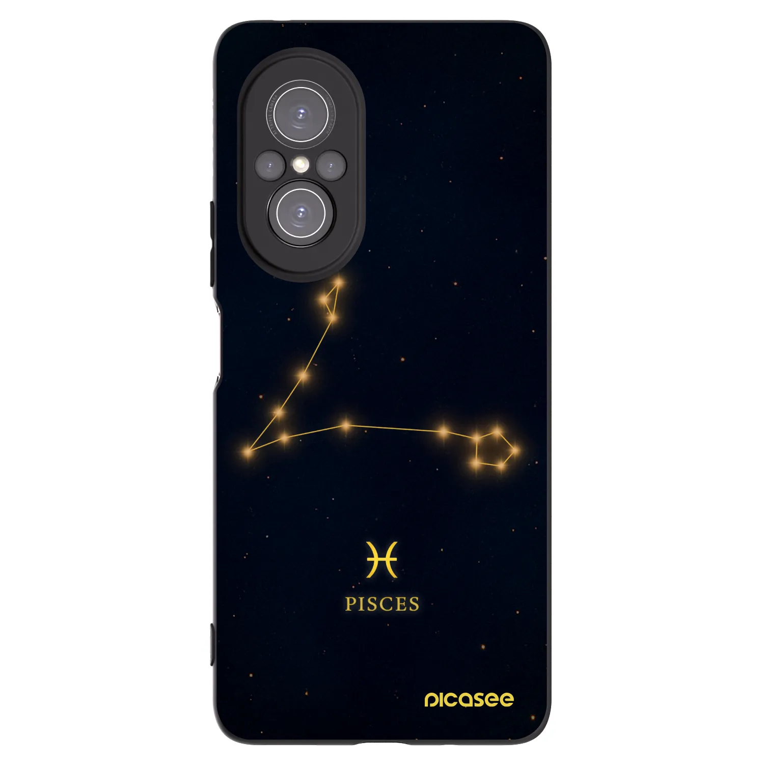 Picasee husă neagră din silicon pentru Huawei Nova 9 SE - PISCES