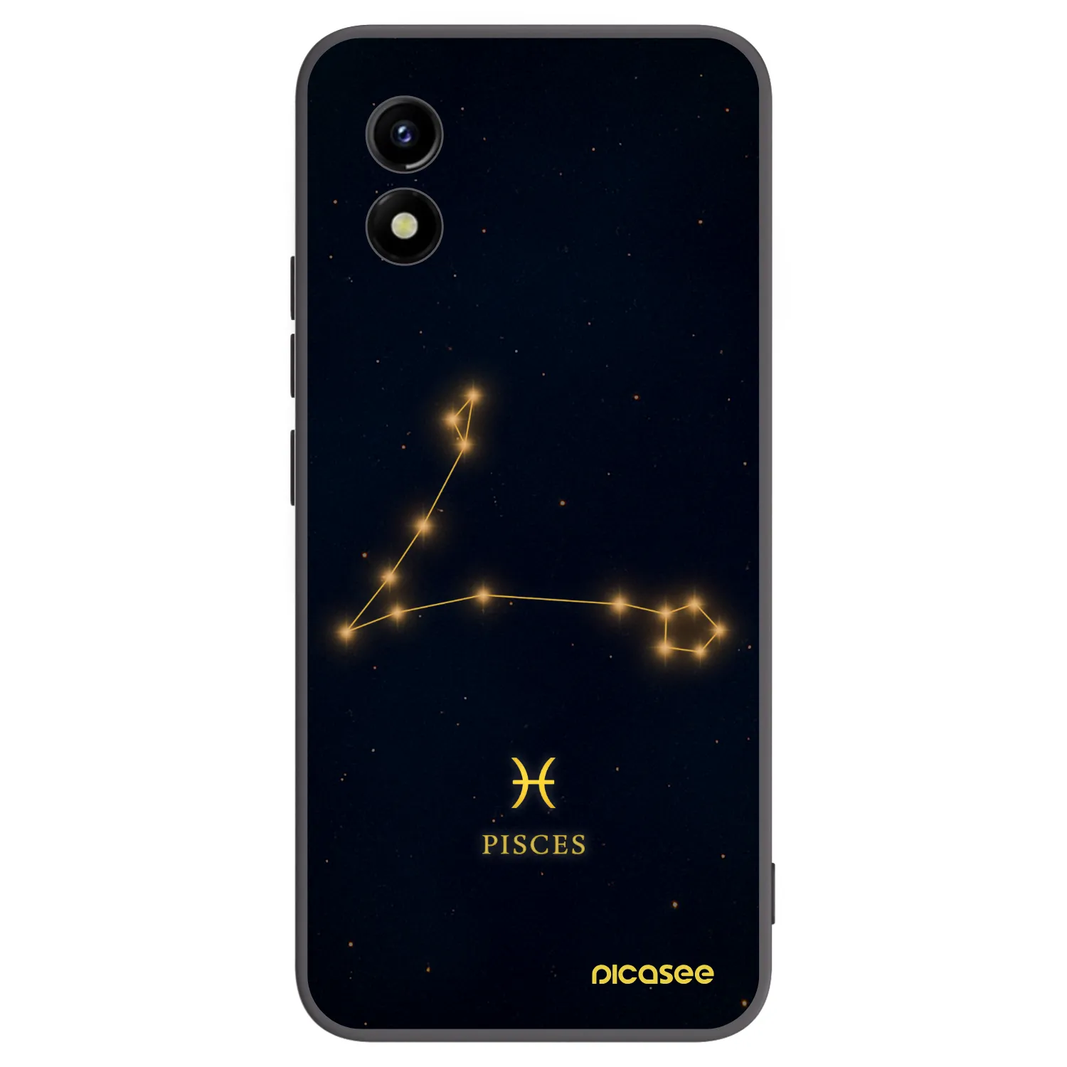 Picasee husă neagră din silicon pentru Vivo Y01 - PISCES