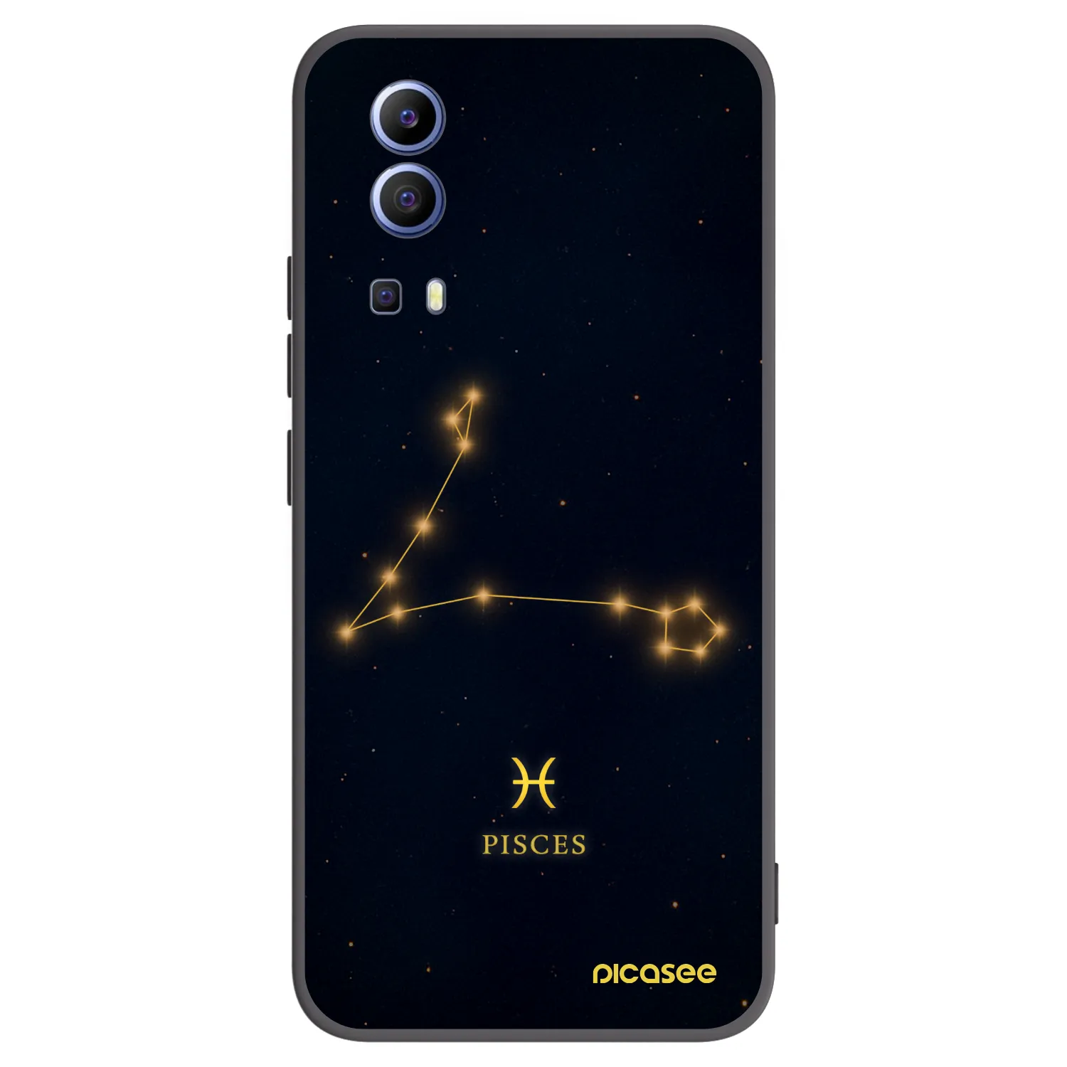Picasee husă neagră din silicon pentru Vivo Y52 5G - PISCES