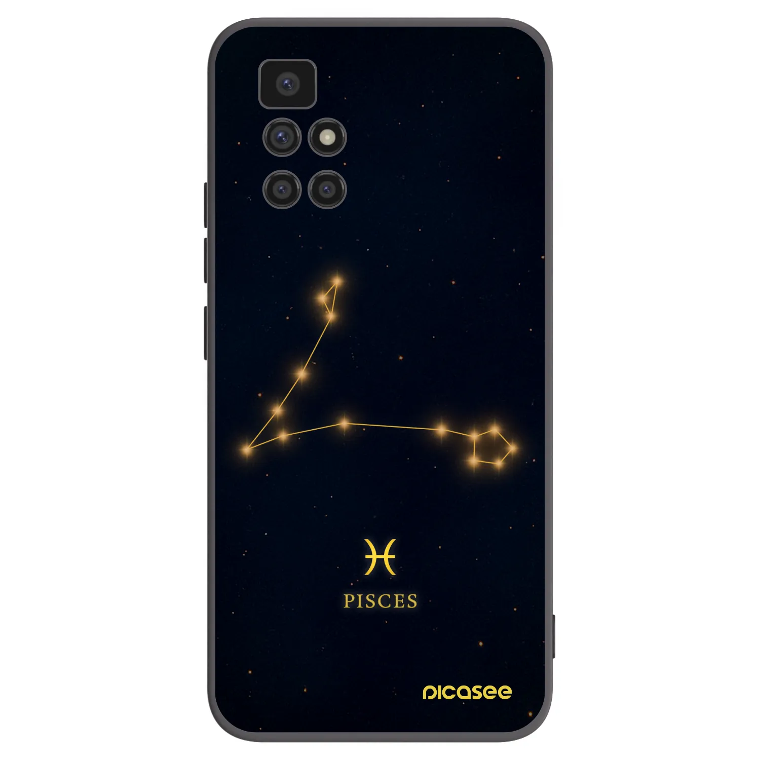 Picasee husă neagră din silicon pentru Xiaomi Redmi 10 (2022) - PISCES