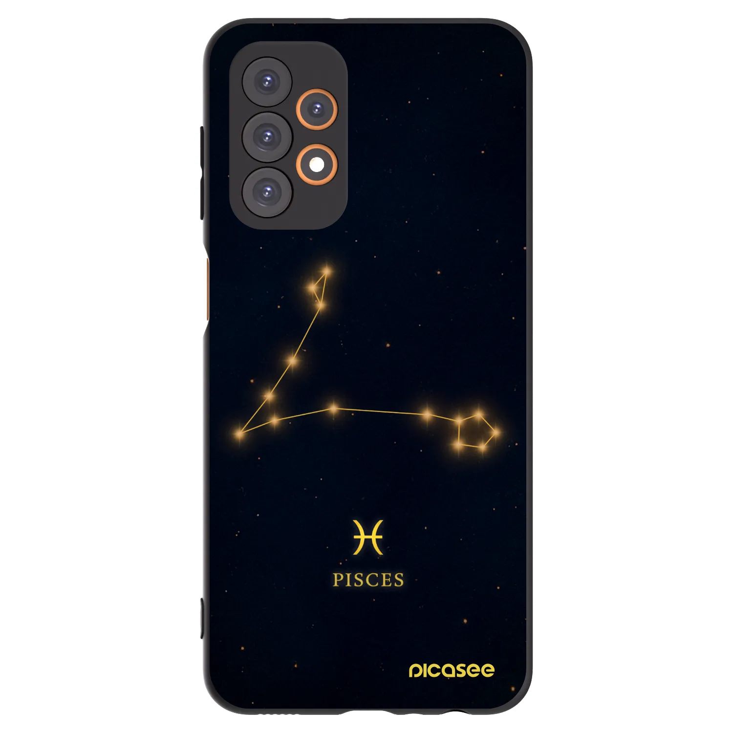Picasee husă neagră din silicon pentru Samsung Galaxy A23 A236B 5G - PISCES