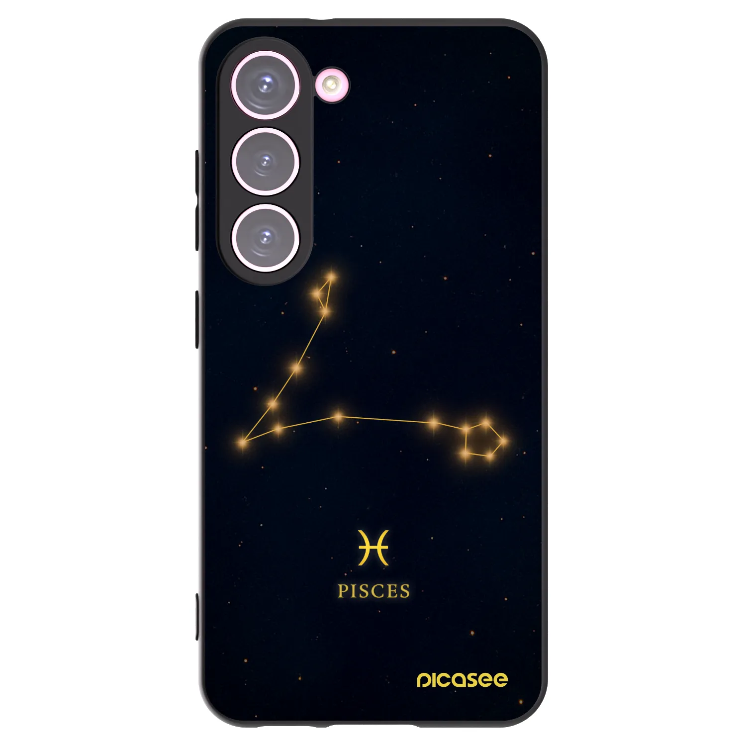 Picasee husă neagră din silicon pentru Samsung Galaxy S23 5G - PISCES