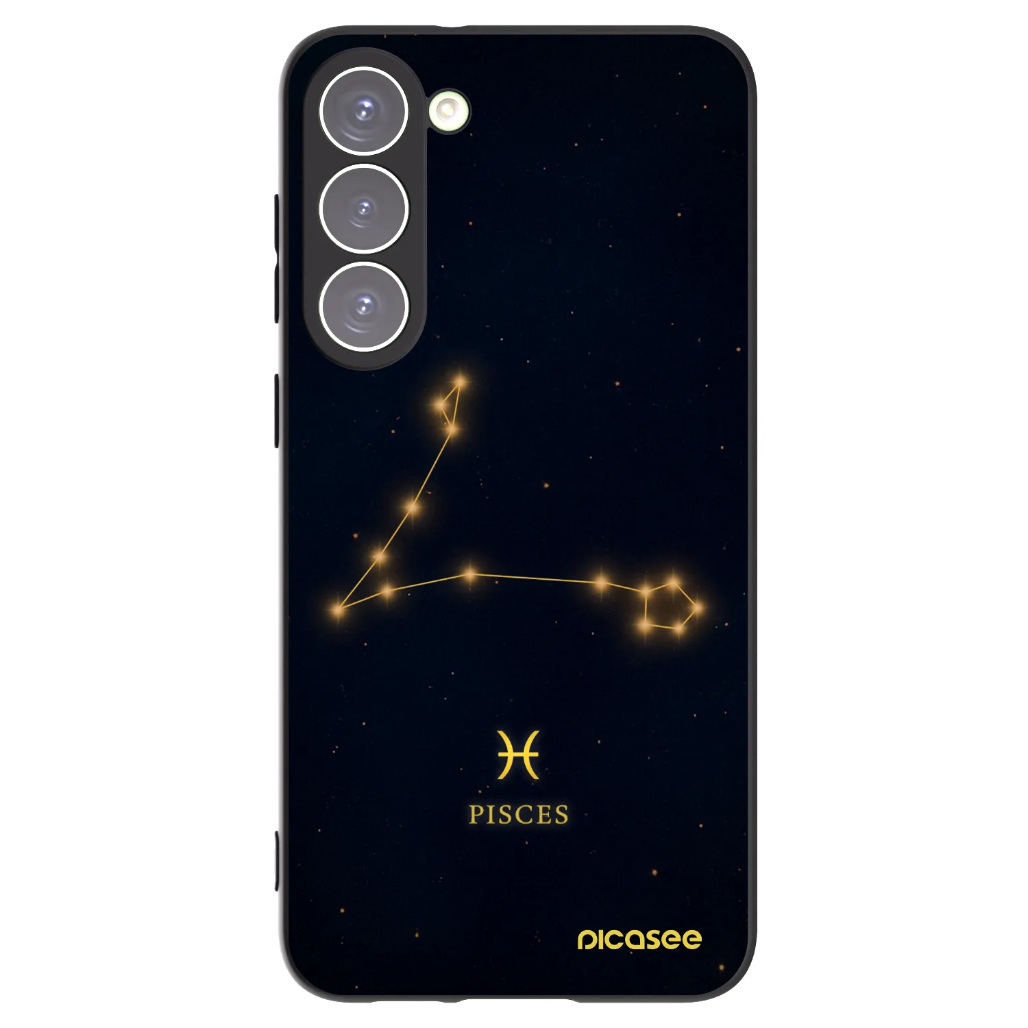 Picasee husă neagră din silicon pentru Samsung Galaxy S23+ 5G - PISCES