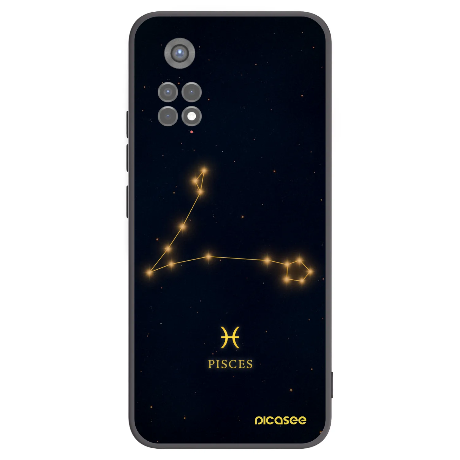Picasee husă neagră din silicon pentru Xiaomi Redmi Note 11S 5G - PISCES