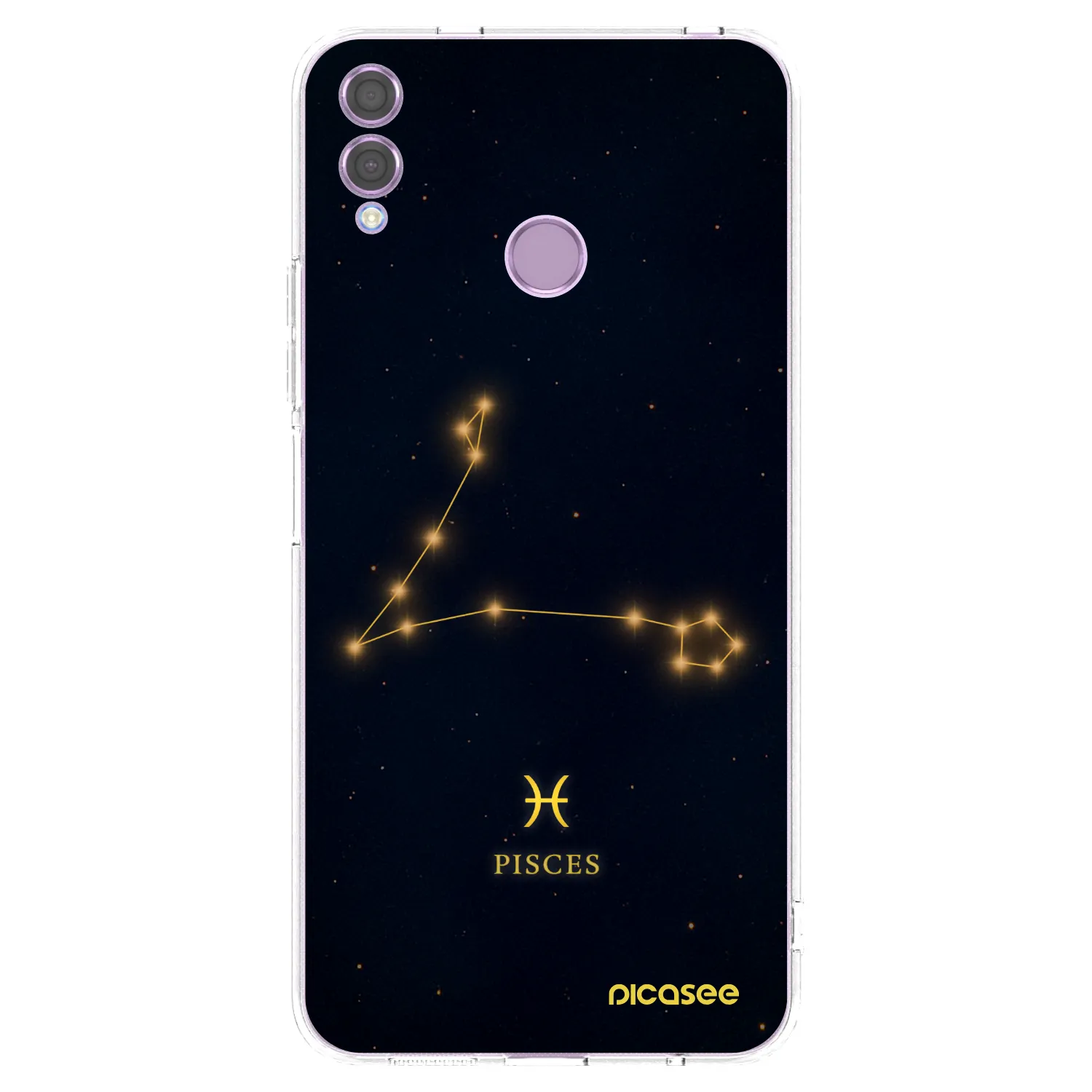 Picasee husă transparentă din silicon pentru Honor 8X - PISCES