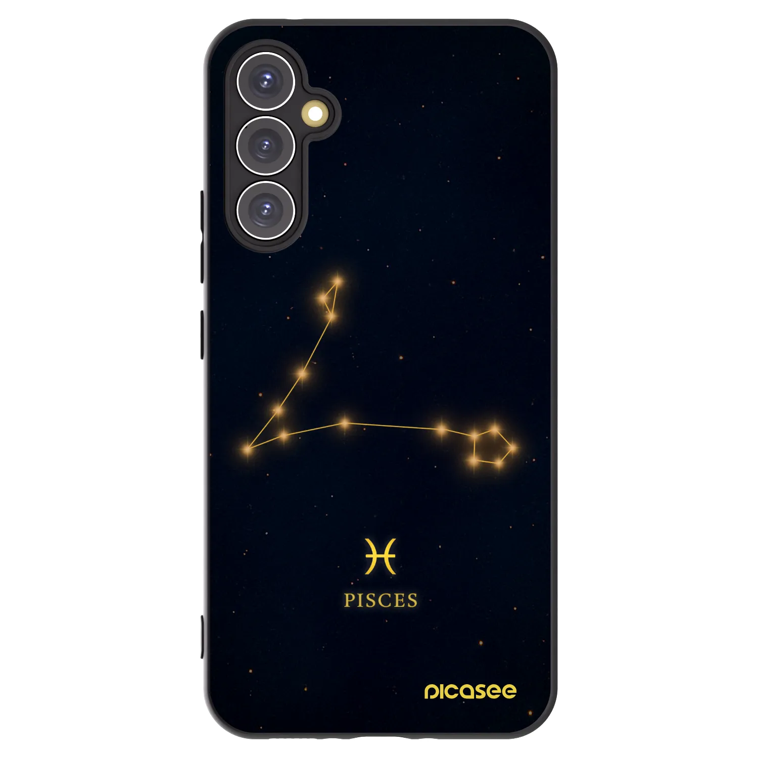 Picasee husă neagră din silicon pentru Samsung Galaxy A34 5G A346B - PISCES