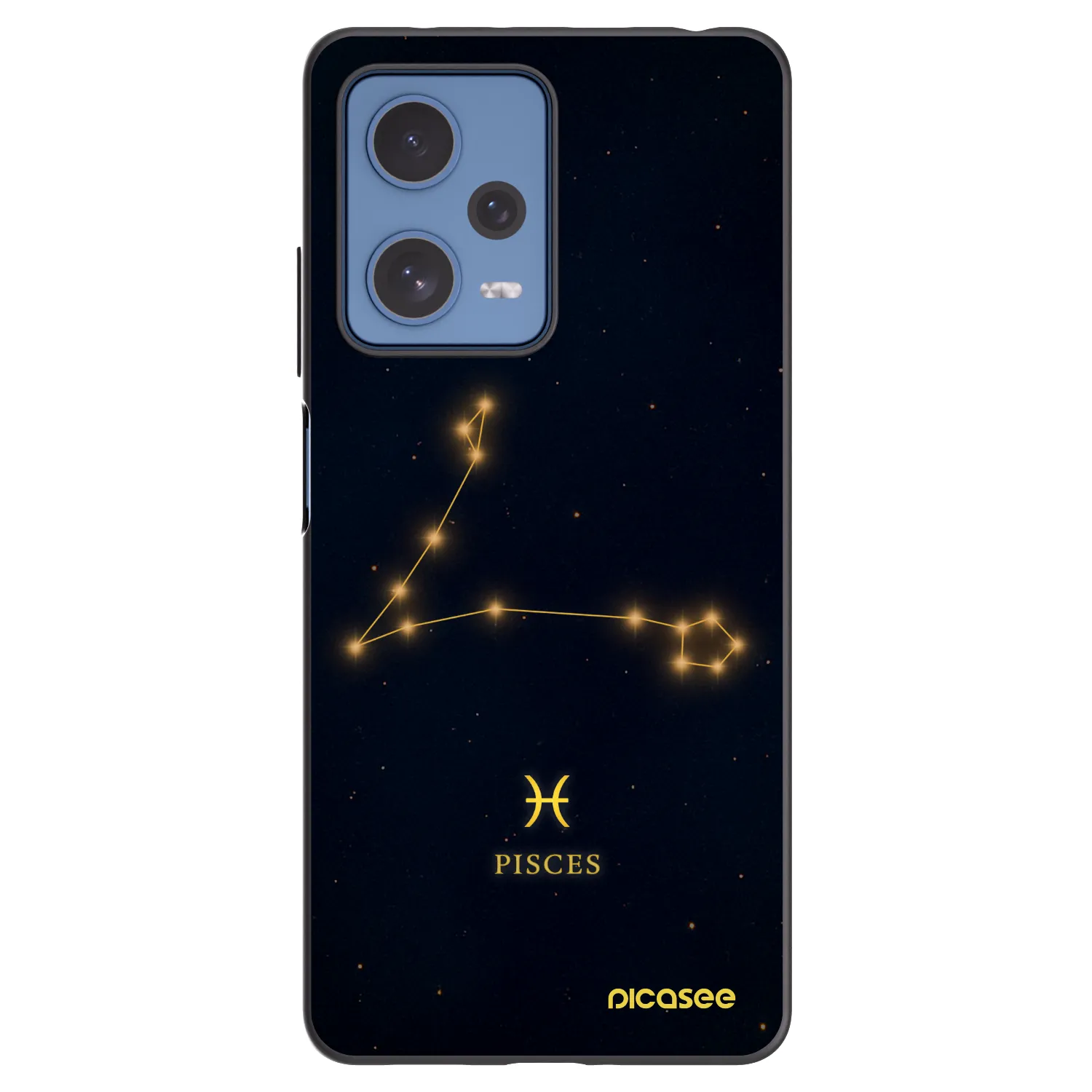 Picasee husă neagră din silicon pentru Xiaomi Redmi Note 12 Pro 5G - PISCES