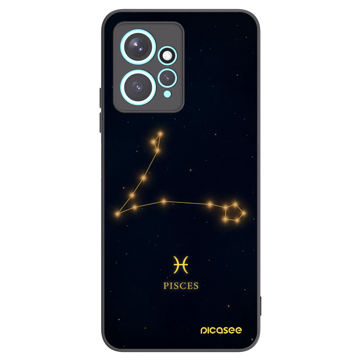 Picasee husă neagră din silicon pentru Xiaomi Redmi Note 12 4G - PISCES