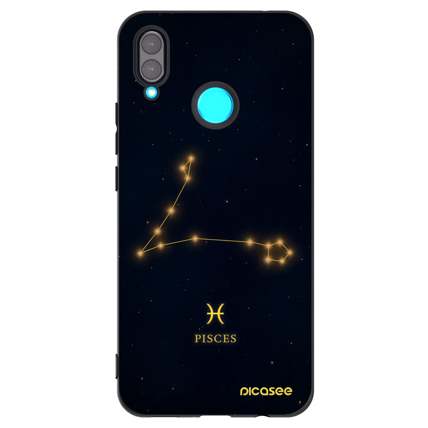Picasee husă neagră din silicon pentru Huawei Nova 3 - PISCES
