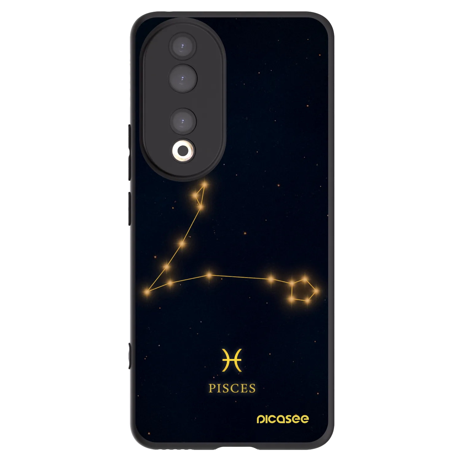 Picasee husă neagră din silicon pentru Honor 90 5G - PISCES