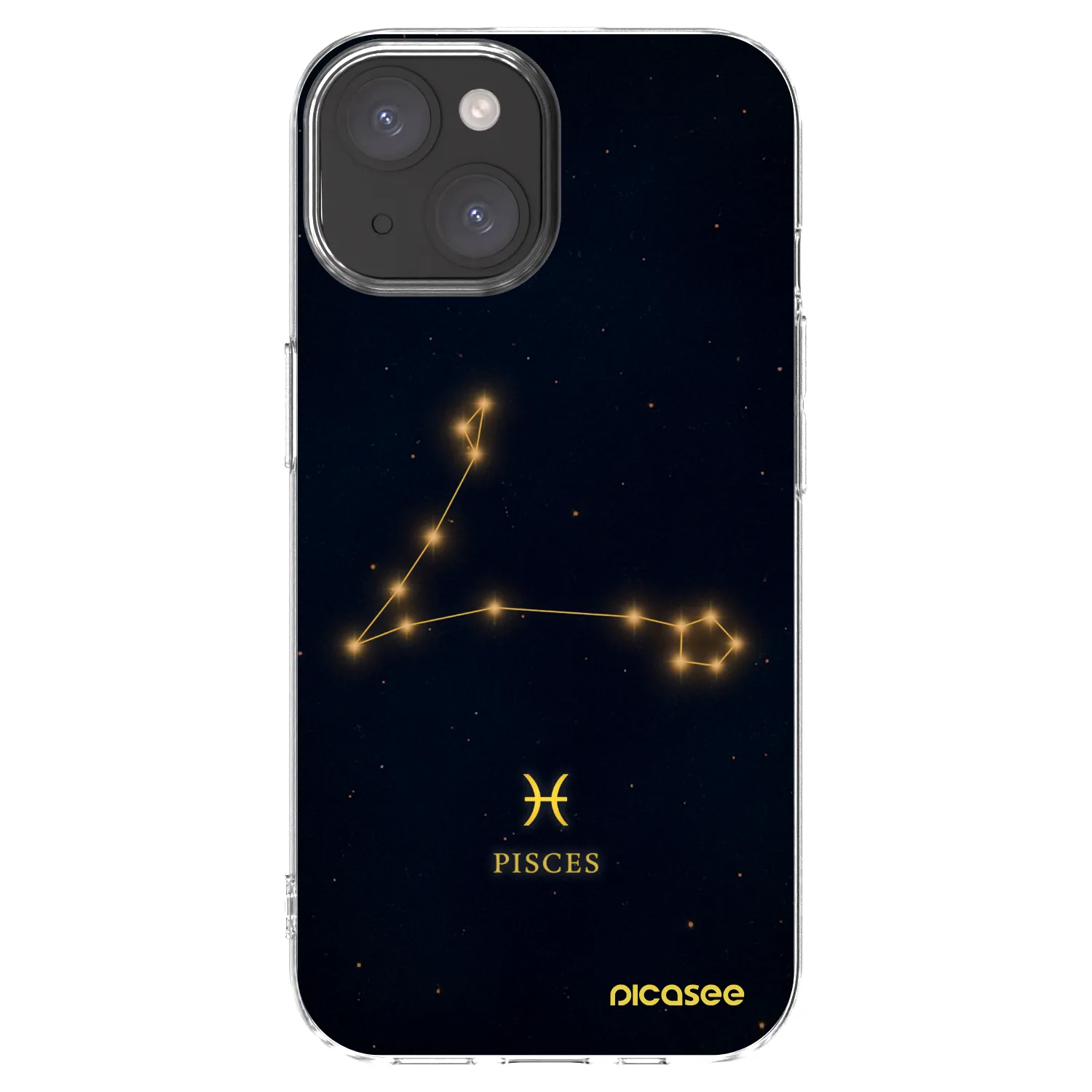 Picasee husă transparentă din silicon pentru Apple iPhone 15 - PISCES