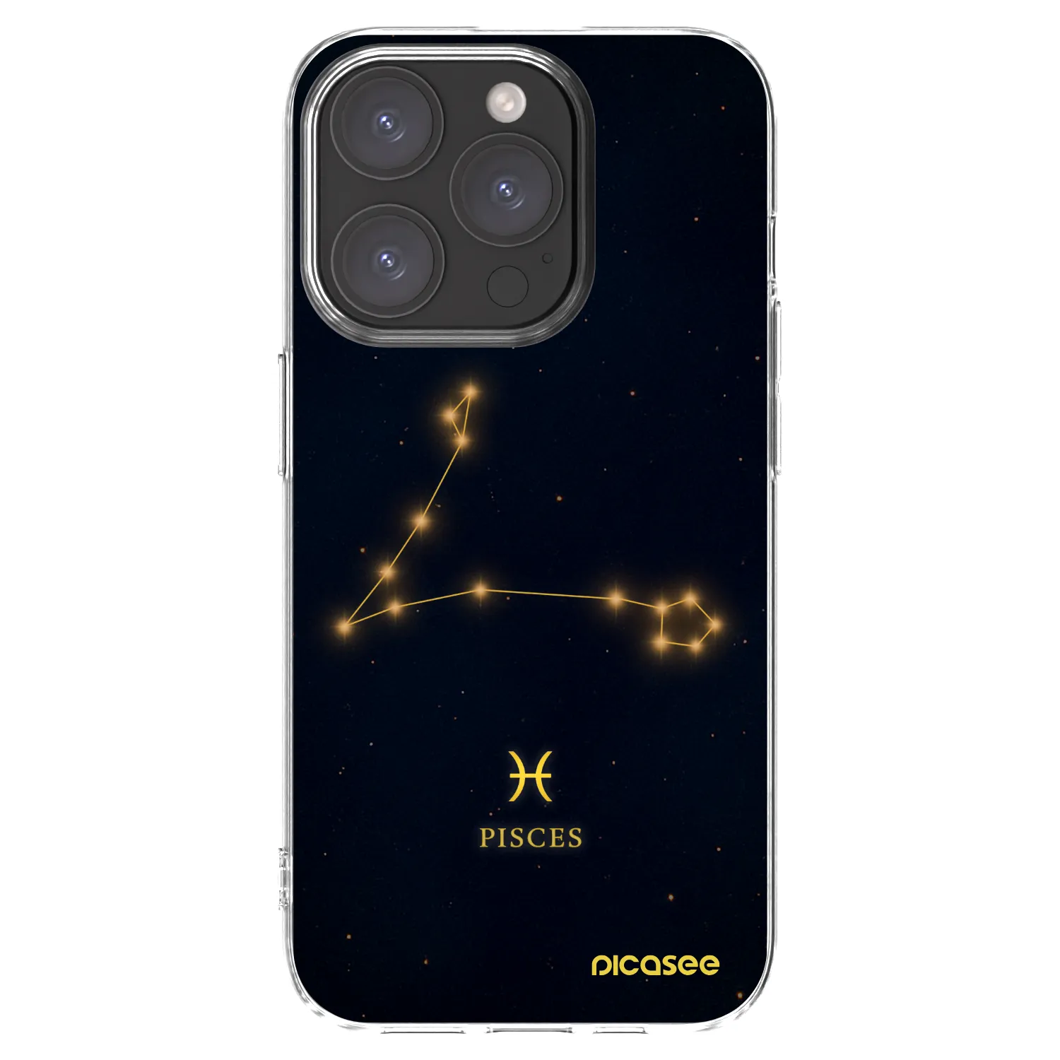 Picasee husă transparentă din silicon pentru Apple iPhone 15 Pro - PISCES